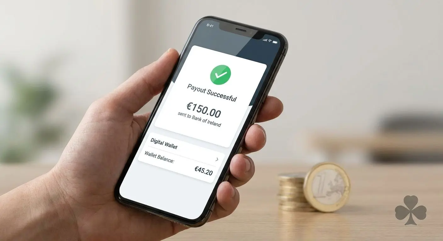 Quick payout to mobile device through Apple Pay style wallet