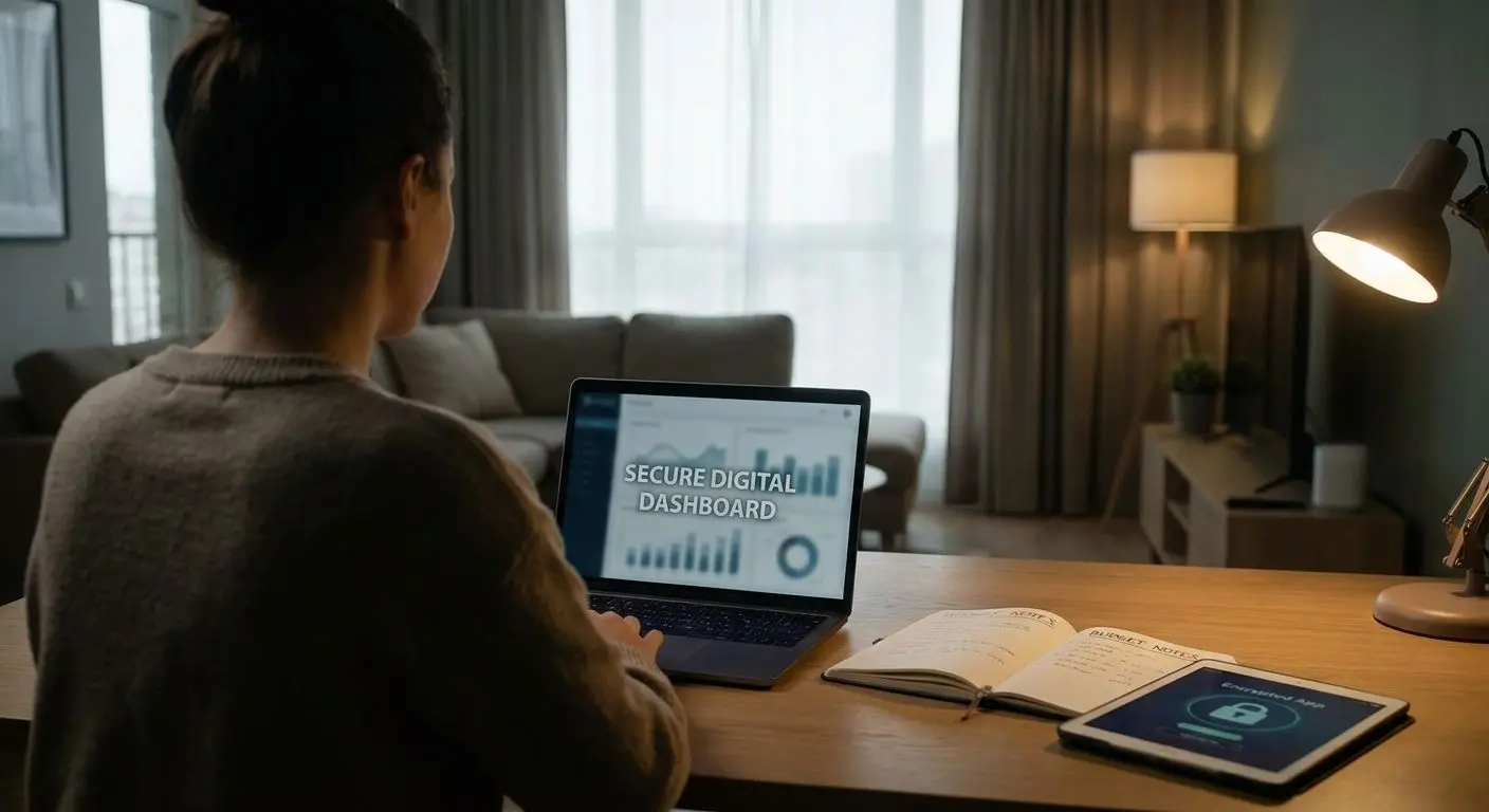 Player reviewing bonus terms with budget planning on screen