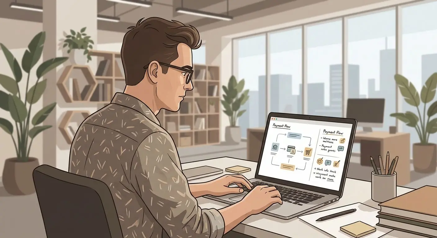 Illustrated author avatar for Tim Mirroman profile section