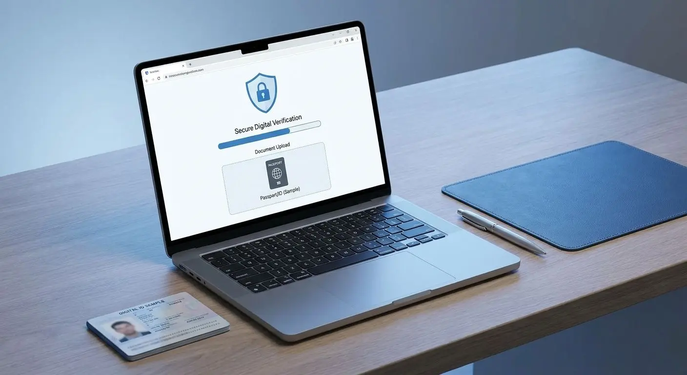 KYC verification and banking security Digital identity verification and payment security scene