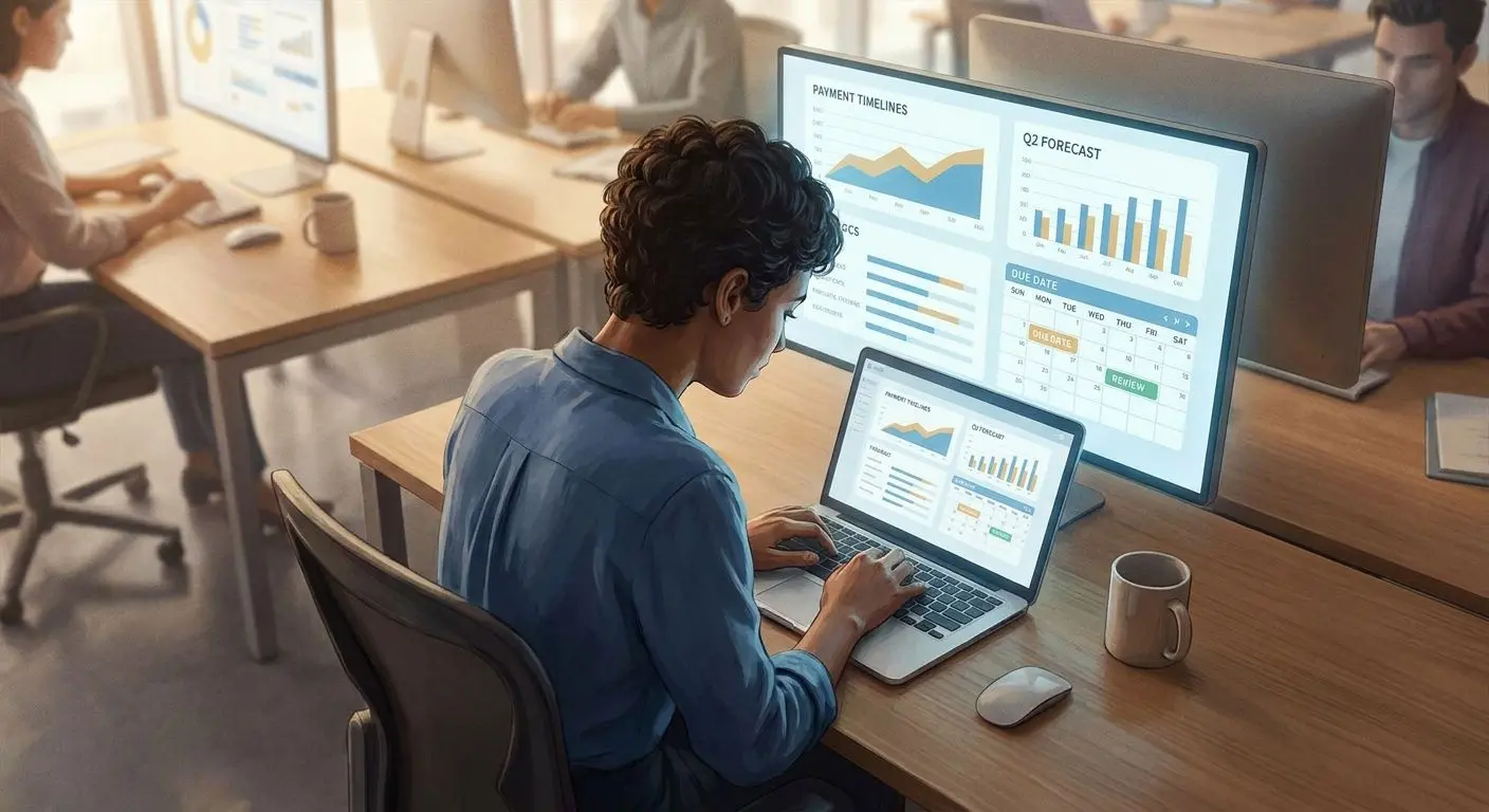Fictional analyst reviewing weekend banking and payout timelines